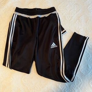 Adidas Black Striped Track Pants